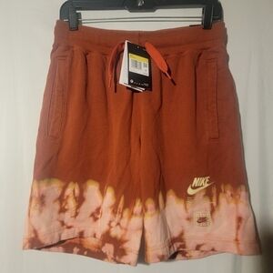 Nike Sportswear French Terry Peace Shorts Black DJ5308-852 Mens Size Small